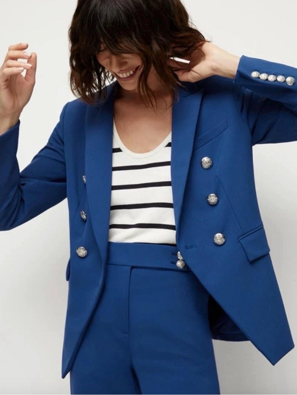Veronica Beard Miller Dickey Jacket Cerulean Blue Womens Size 12